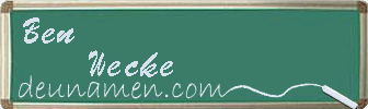 Ben Wecke Visitenkarte